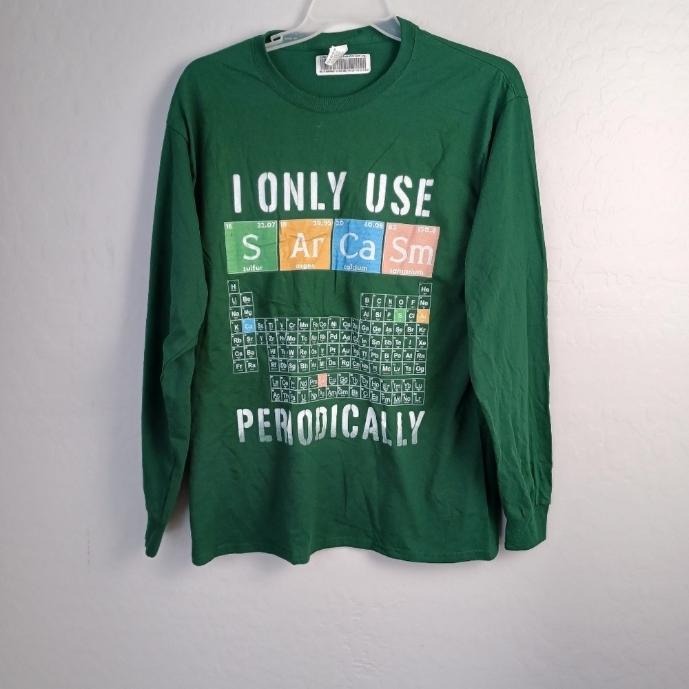 CHEMISTS HAVE ALL  SOLUTIONS Men's Shirt Long Sleeve L Green